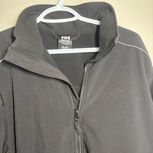Helly Hansen Black Zip-Up Softshell Jacket with Reflective Trim - Picture 2 of 7